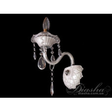 Классическое бра из белого стекла